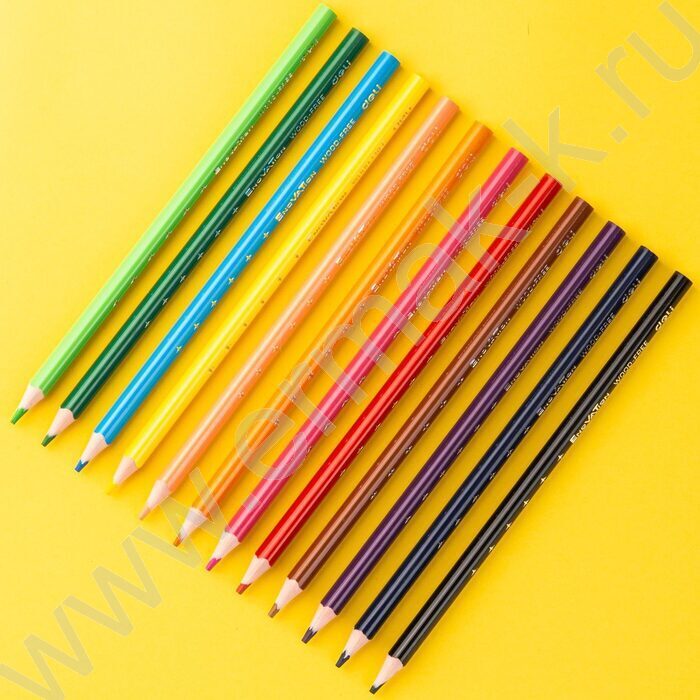 Карандаши пластиковые 18цв Enovation /трехгранные/ европодвес | Фото 4