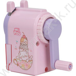 Точилка механическая 1 отверстие miYou пластик /ассорти | Фото 3