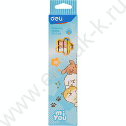 Карандаш ч/гр 2B "MiYou" корпус - ассорти, шестигранный /карт.кор. | Фото 6