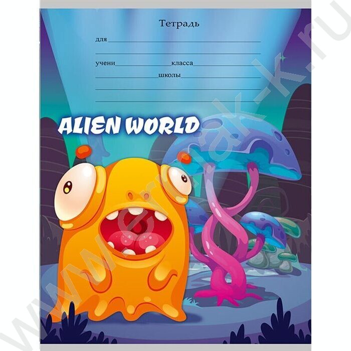 Тетрадь  12л линейка "Милые монстрики-1" 5видов | Фото 3