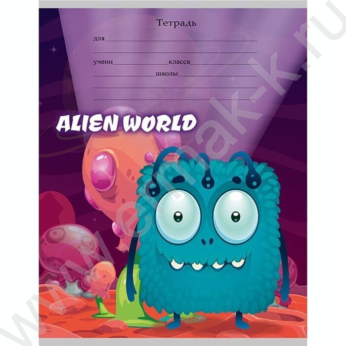 Тетрадь  12л линейка "Милые монстрики-1" 5видов | Фото 5