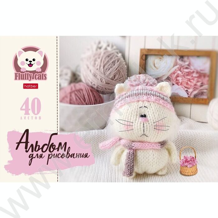 Альбом д/рисования 40л "Уютные котики" ассорти | Фото 5