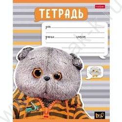 Тетрадь  12л линейка "Кот Басик" 5видов | Фото 1