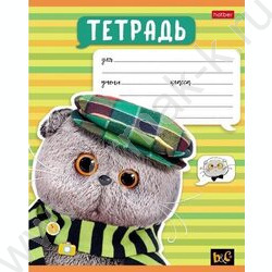 Тетрадь  12л линейка "Кот Басик" 5видов | Фото 2