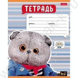 Тетрадь  12л линейка "Кот Басик" 5видов | Фото 3