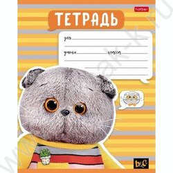 Тетрадь  12л линейка "Кот Басик" 5видов | Фото 5