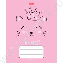 Тетрадь  18л клетка "Ушки на макушке" /тиснение/ 5видов | Фото 3