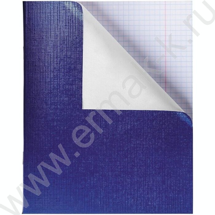 Тетрадь  96л клетка "Бум/винил" METALLIC синяя | Фото 2