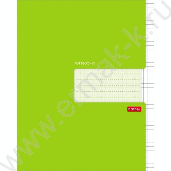 Тетрадь  96л клетка "Зеленая" | Фото 1