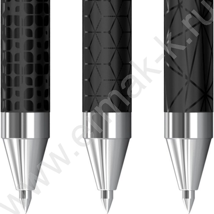 Ручка шар "DoubleBlack" 0,7мм синяя /игольчатый стержень | Фото 2