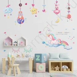 Интерьерная наклейка 60*90см "Dreams about Unicorn" /ПВХ, блистер | Фото 1