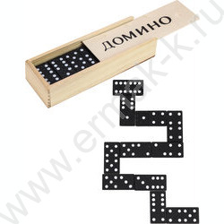 Домино Пластиковое в деревянной коробке | Фото 2
