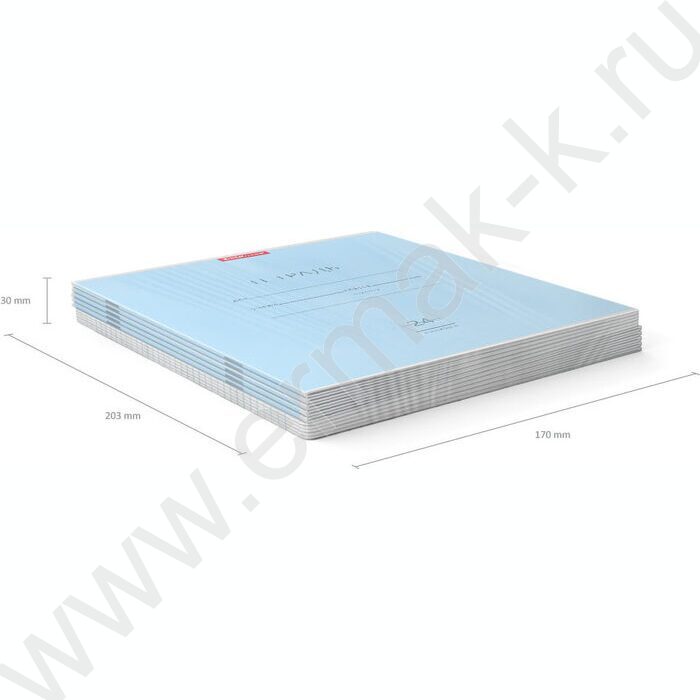 Тетрадь  24л линейка "Классика" голубой | Фото 5