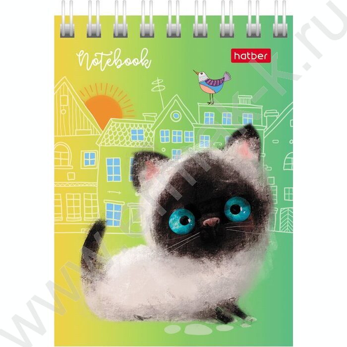 Блокнот  40л А7 спираль "Кошарики" | Фото 3