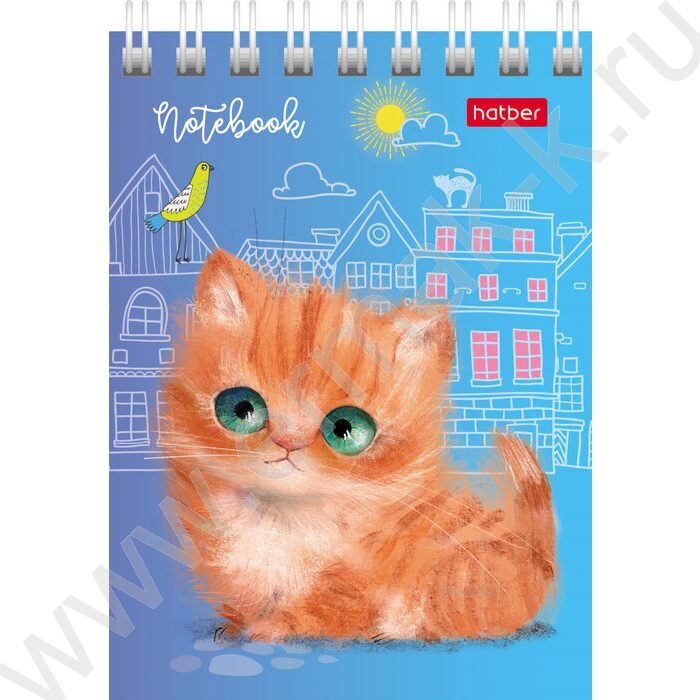 Блокнот  40л А7 спираль "Кошарики" | Фото 6