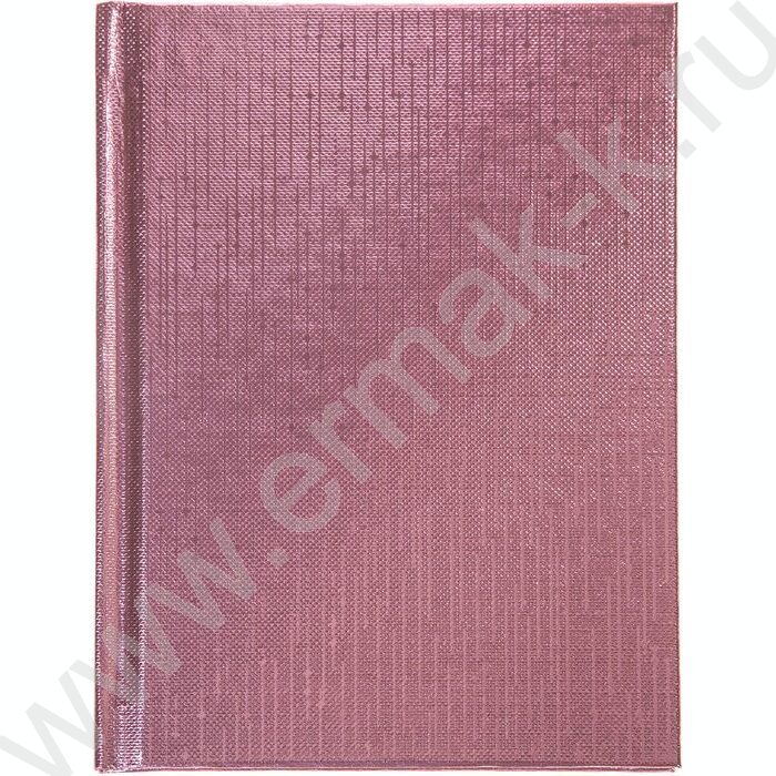 Зап. книжка  64л А6 тв.обл./клетка/линия Бумвинил METALLIC Розовая | Фото 1