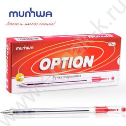 Ручка шар на масл.основе Option красная | Фото 5