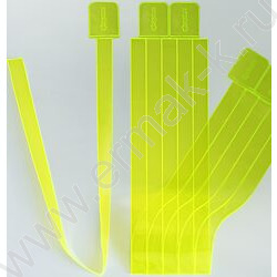 Закладки-ляссе самоклеящиеся NEON желтые /упаковка 6шт/ | Фото 2
