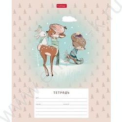 Тетрадь  12л линейка узкая "Олененок" | Фото 5