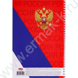 Тетрадь  60л А4 клетка/спираль "Символы России-1" | Фото 3