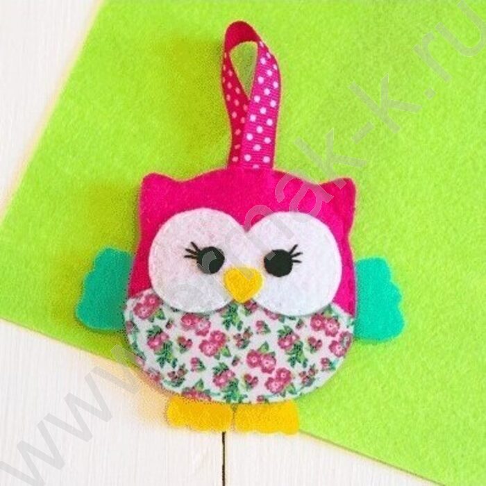 Фетр А4 с дизайном "Цветочный паттерн" 2мм  5цв/5л /мягкий /пл.пакет с европодвесом | Фото 2