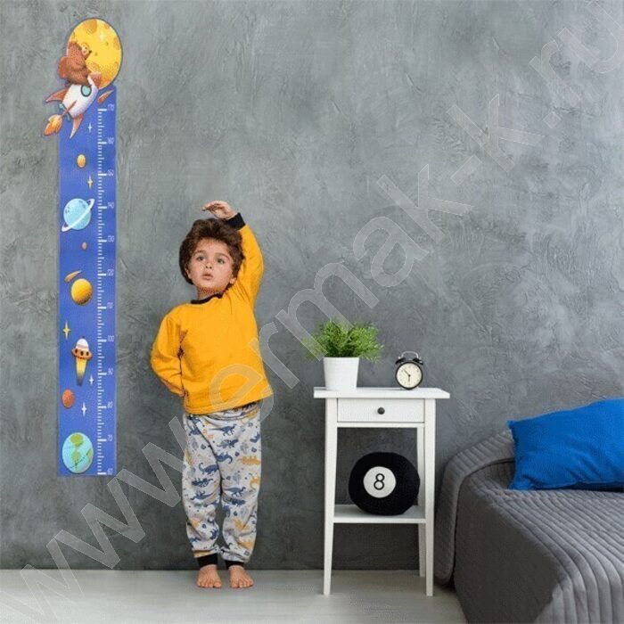 Ростомер наклейка фигурная "Космос" /размер композиции 129,5*21,6см /блистер | Фото 1