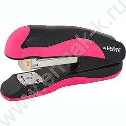 Степлер №24/6-26/6  20л пластик MonoChrome /резин. вставка /черный с неоновым розовым | Фото 1