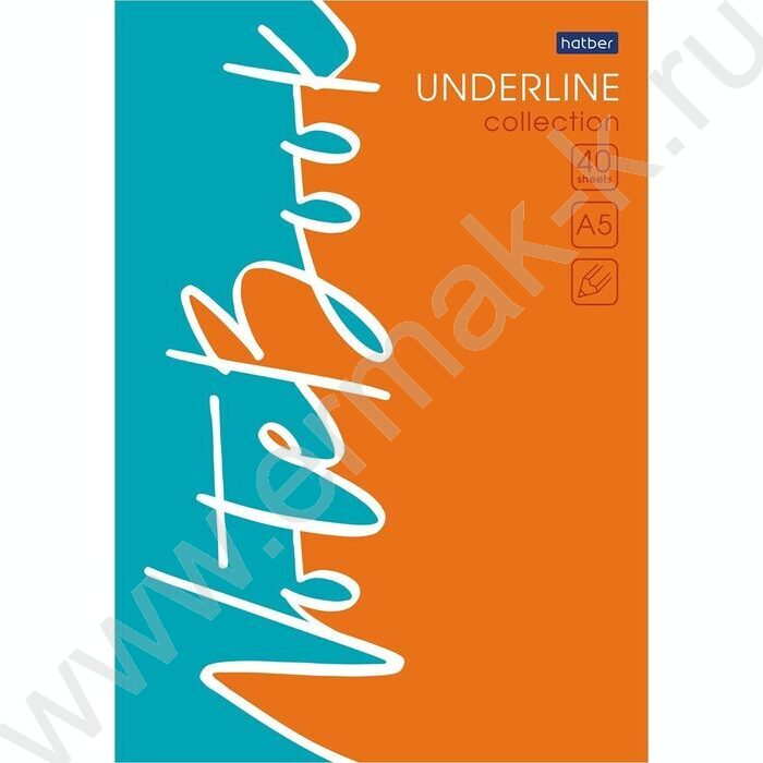 Блокнот  40л А5 "Underline" /отрывная склейка, ламинация,клетка | Фото 2