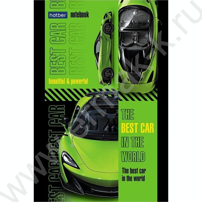 Блокнот  40л А6 "Скорость и мощь" /отрывная склейка, ламинация,клетка | Фото 1