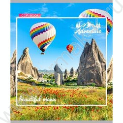 Тетрадь  80л клетка "Вдохновляющие виды" ассорти | Фото 2