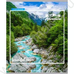 Тетрадь  80л клетка "Вдохновляющие виды" ассорти | Фото 3