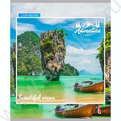 Тетрадь  80л клетка "Вдохновляющие виды" ассорти | Фото 5