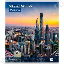 Тетрадь  80л клетка "Невероятные небоскрёбы" ассорти | Фото 2