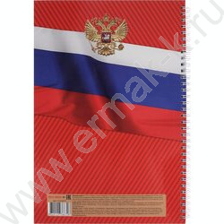 Зап. книжка 120л А4 спираль "Символы страны" /глянец/ | Фото 3