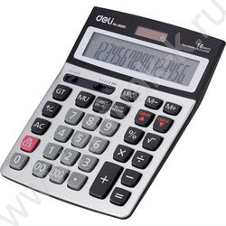 Калькулятор Deli E39265 /двойное питание/ серый - метал., 16 разряд | Фото 2