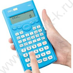 Калькулятор Deli E1710A/BLU д/научных расчётов /240функций/ двустрочный /синий, 10+2 разряд | Фото 7