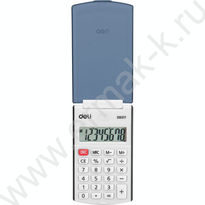 Калькулятор Deli E39217/BLACK /черный /с крышкой, 8 разряд | Фото 2