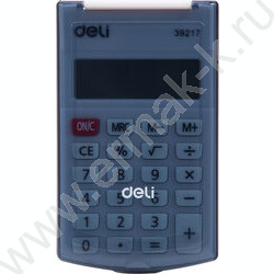Калькулятор Deli E39217/BLACK /черный /с крышкой, 8 разряд | Фото 3