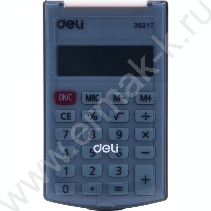 Калькулятор Deli E39217/BLACK /черный /с крышкой, 8 разряд | Фото 3