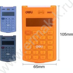 Калькулятор Deli E39217/BLACK /черный /с крышкой, 8 разряд | Фото 7