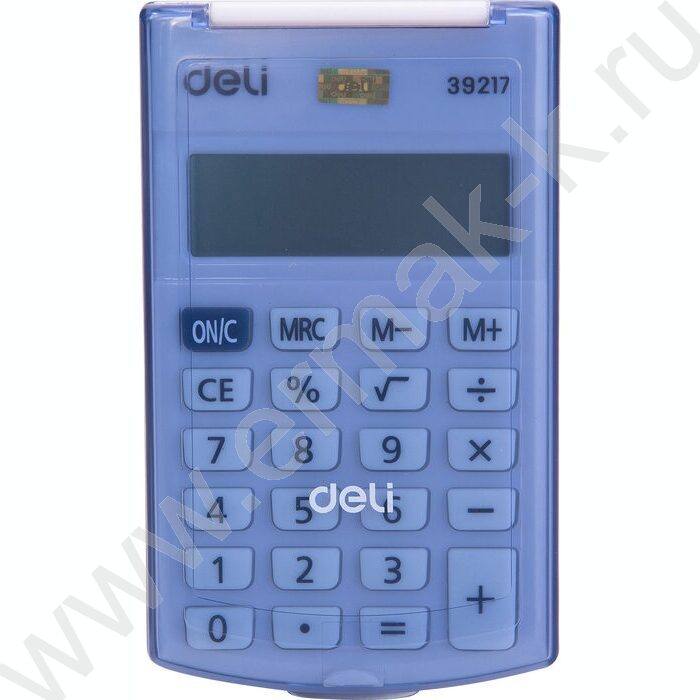 Калькулятор Deli E39217/BLUE /синий /с крышкой, 8 разряд | Фото 3