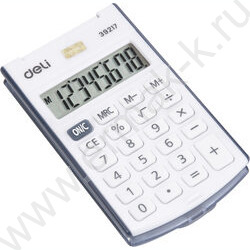 Калькулятор Deli E39217/BLUE /синий /с крышкой, 8 разряд | Фото 4