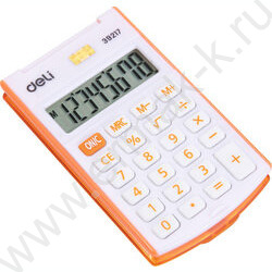 Калькулятор Deli E39217/OR /оранжевый /с крышкой, 8 разряд | Фото 3