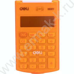 Калькулятор Deli E39217/OR /оранжевый /с крышкой, 8 разряд | Фото 4