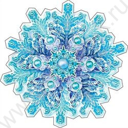 Украшение на скотче Снежинка | Фото 1