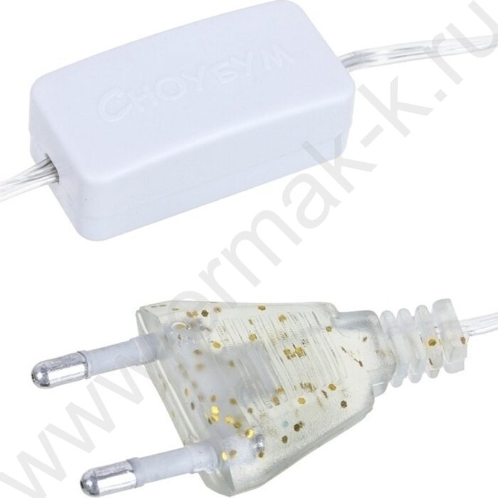 Эл./гирлянда LED  144 ламп, 1.6*1.6м сетка/шампань/плавное мерцание/прозрачный провод  220В | Фото 3