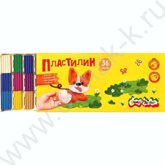 Пластилин  36цв 540г Каляка-Маляка | Фото 2