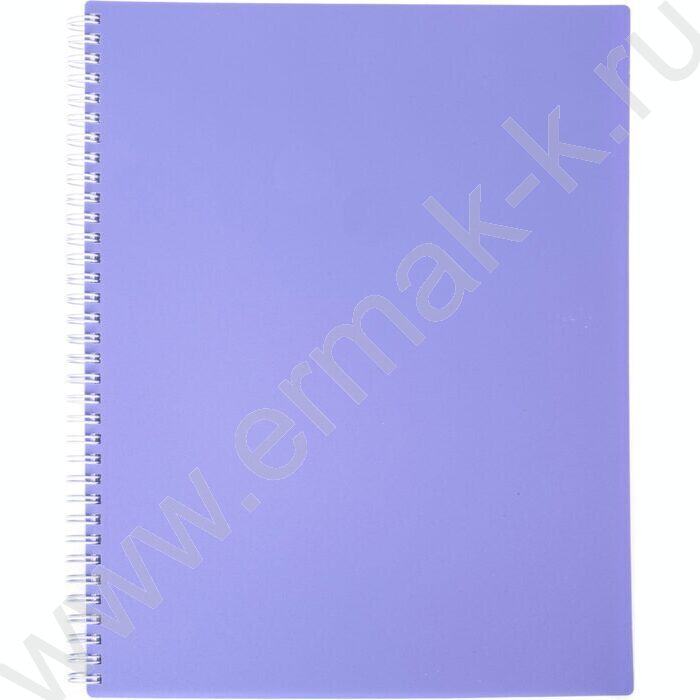 Тетрадь  80л А4 клетка/спираль/многоуров.перфорация/пл.обл. "NEWtone PASTEL Лаванда" | Фото 4