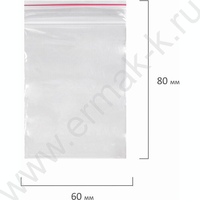 Пакеты с замком  6*8 35мкм 100шт/уп (Zip Lock) | Фото 6