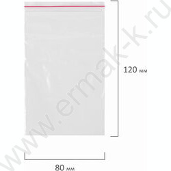 Пакеты с замком  8*12 35мкм 100шт/уп (Zip Lock) | Фото 6